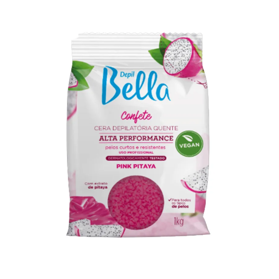 DBELLA CERA 1KG CONFETE PINK