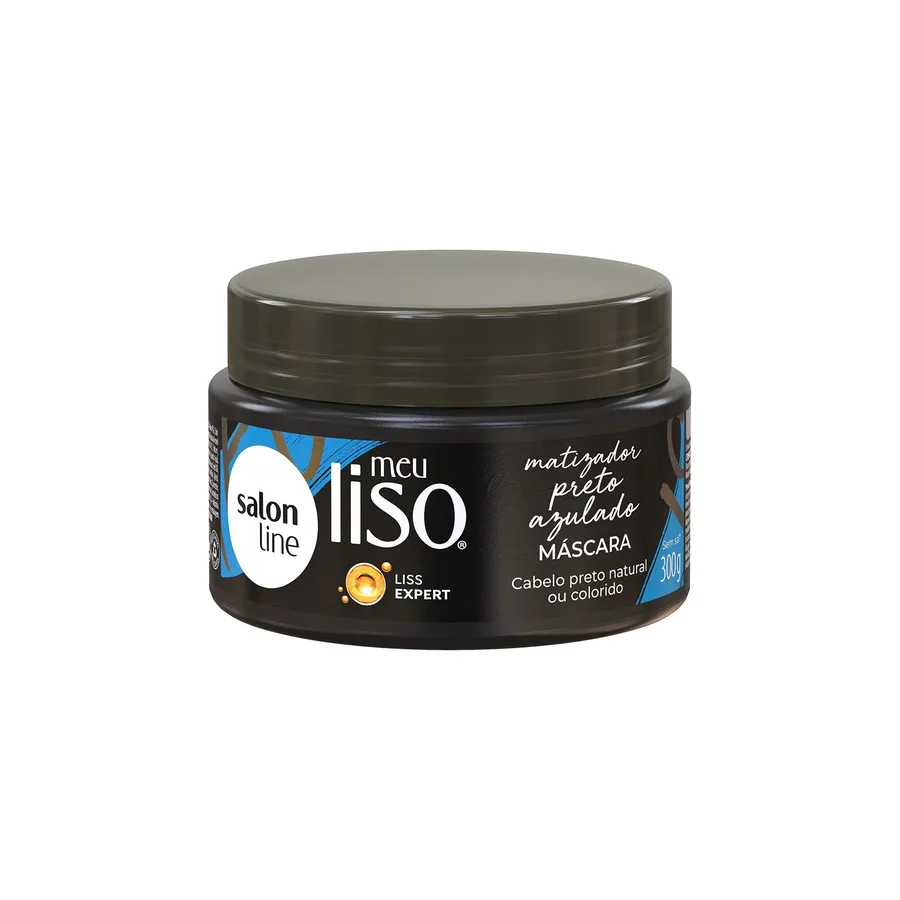 S.LINE MASC 300G MEU LISO MATIZADORA PRETO AZULADO