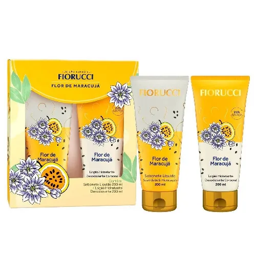 FIORUCCI KIT SAB LIQ 200ML + LOCAO FLOR MARACUJA