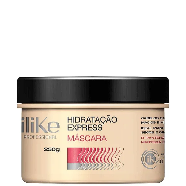 ILIKE MASCARA CAPILAR 250G HIDRATACAO EXPRESS