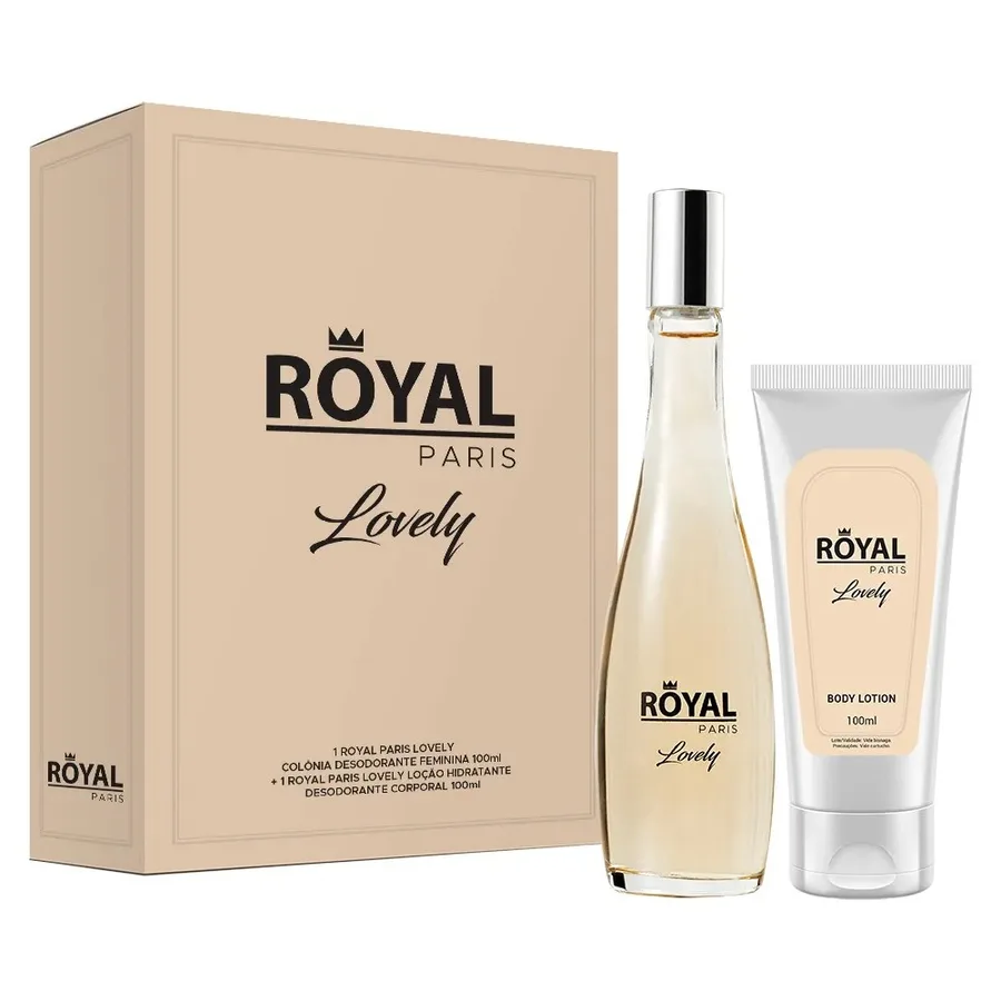 COFFRET ROYAL PARIS LOVELY DEO COL 100ML+HIDR COR
