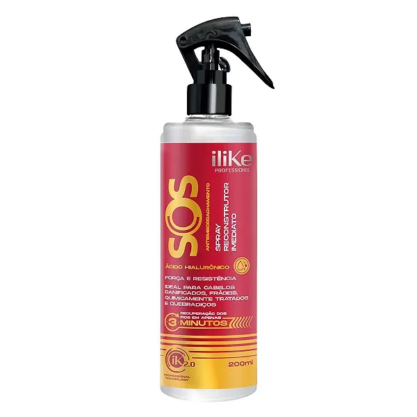 ILIKE SPRAY 200ML SOS RECONSTRUTOR