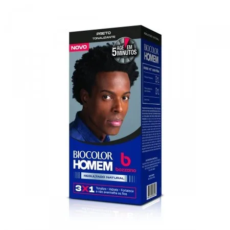 BIOCOLOR COLORACAO 40ML HOMEM PRETO