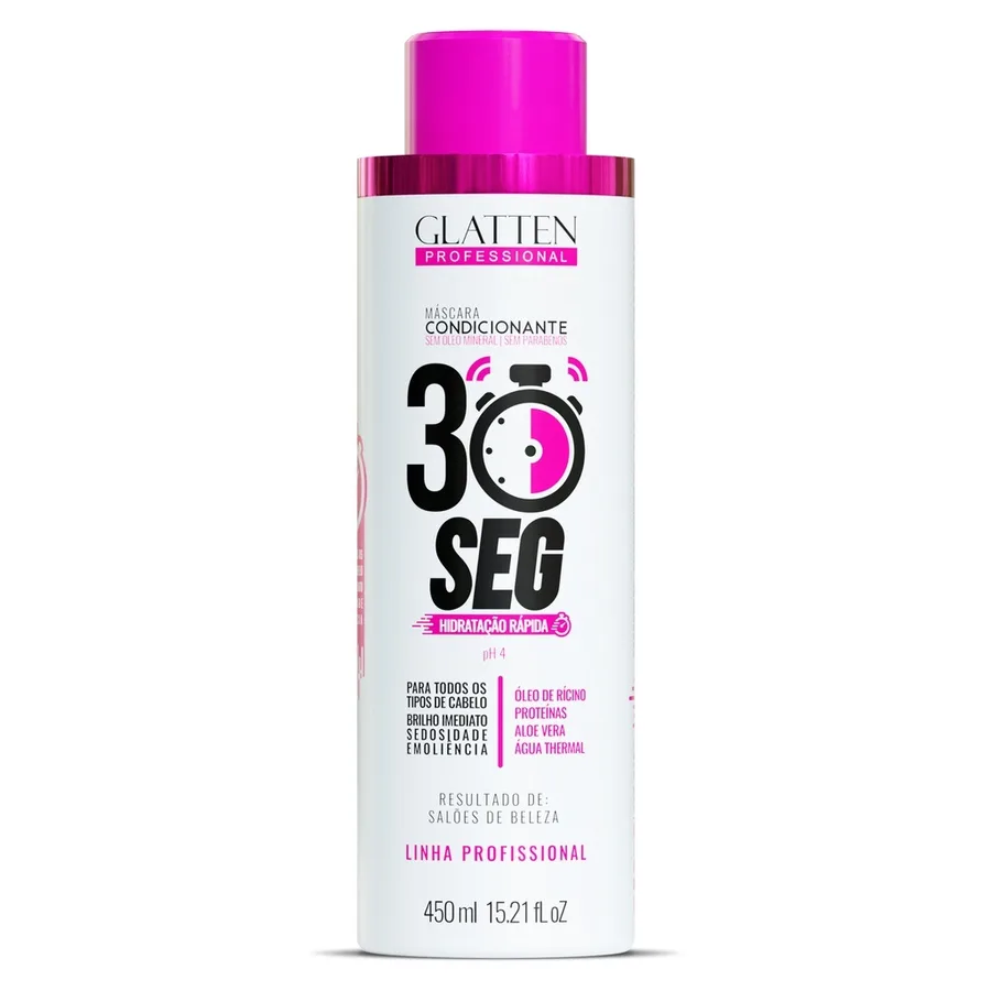 GLATTEN MASC 450ML CONDICIONANTE 30 SEG