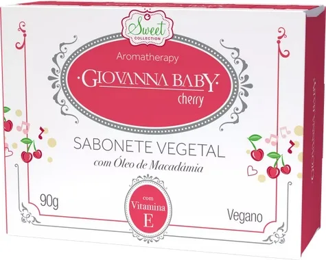 GIOVANNA BABY SABONETE 90G VEGETAL CHERRY