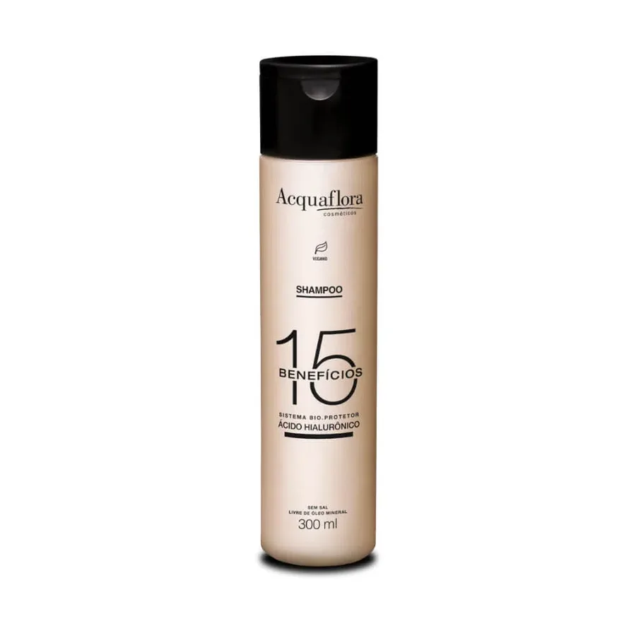 ACQUAFLORA SH 300ML 15 BENEFICIOS