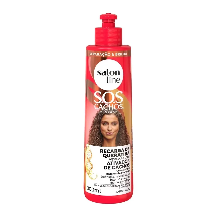 S.LINE ATIVADOR 300ML SOS RECARGA QUERATINA REPAR