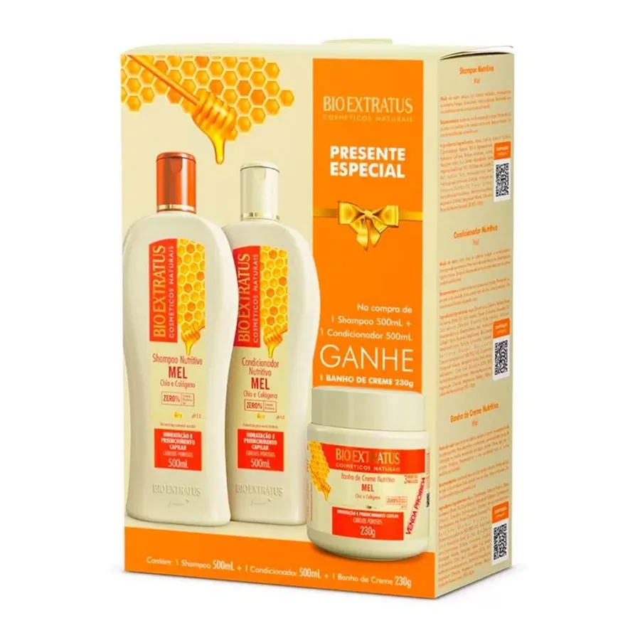 BIOEXTRATUS KIT MEL 500ML SHAMPOO+COND