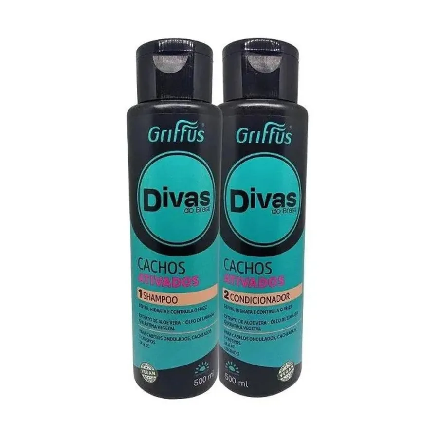 GRIFFUS KIT DIVAS SH+COND 500ML CACHOS ATIVADO