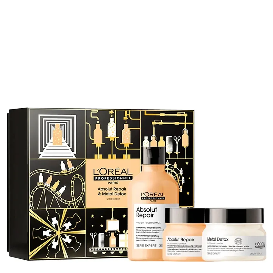 LOREAL KIT SH+MASC+MASC ABSOLUT RAPAIR GOLD NATAL