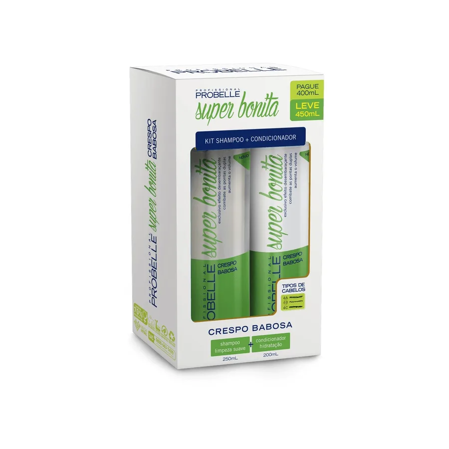 PROBELLE KIT SH+COND 450ML SUP BON CRESP BABOSA