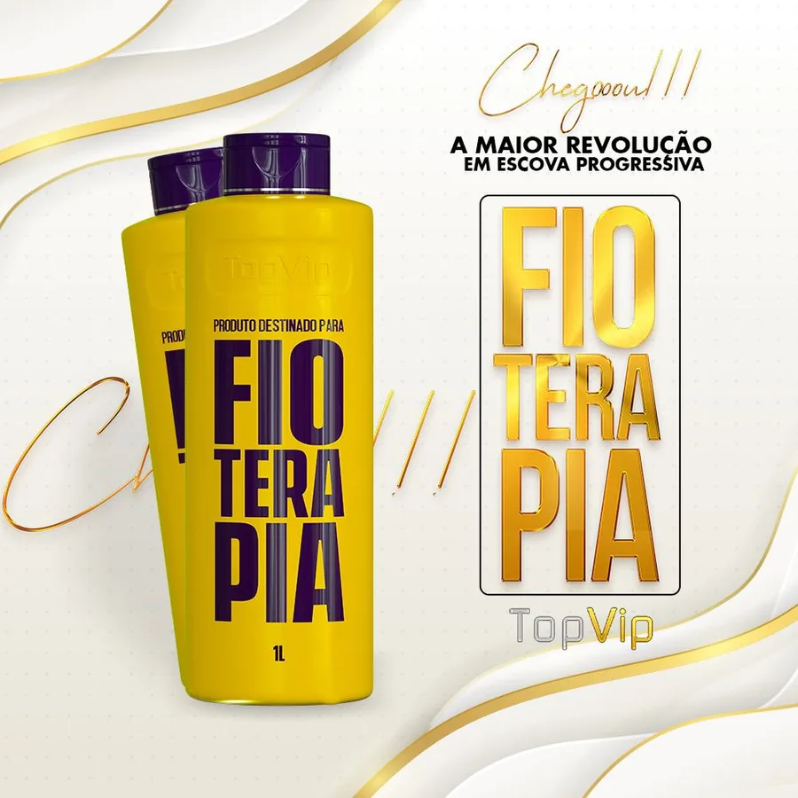 TOP VIP ESCOVA PROGRESSIVA 1L FIOTERAPIA