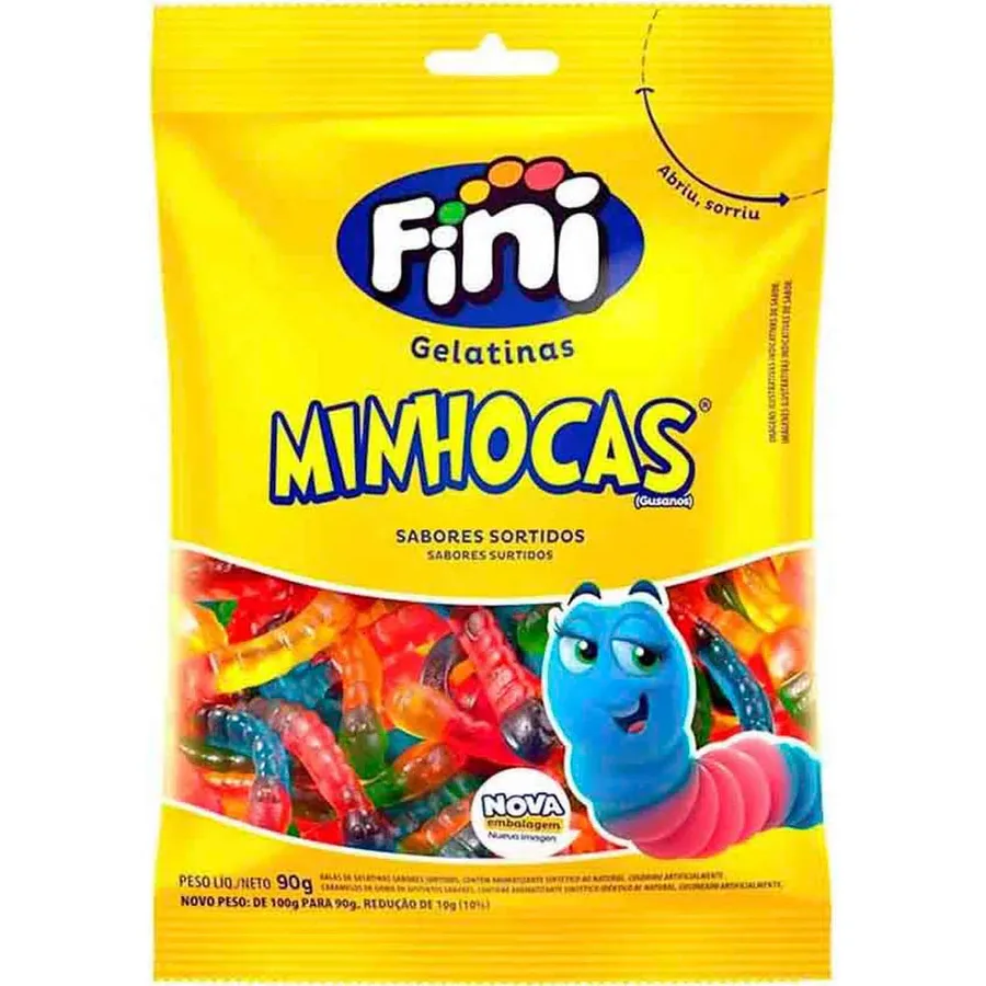 FINI BALA GEL 90G MINHOCAS BRILHO