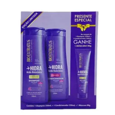 BIOEXTRATUS KIT SH 350ML+COND350ML+MASC90G +HIDRA