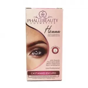 PHALLEBEAUTY HENNA CAST ESCURO 1,5ML+ 10ML FIXADOR