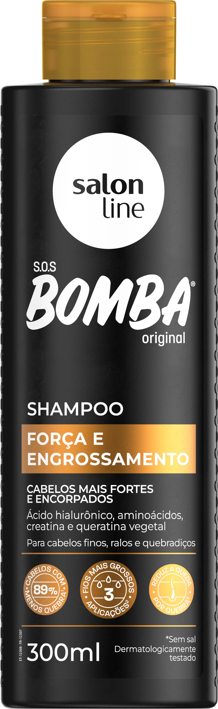 S.LINE SH 300ML BOMBA FORCA E ENGROSSAMENTO