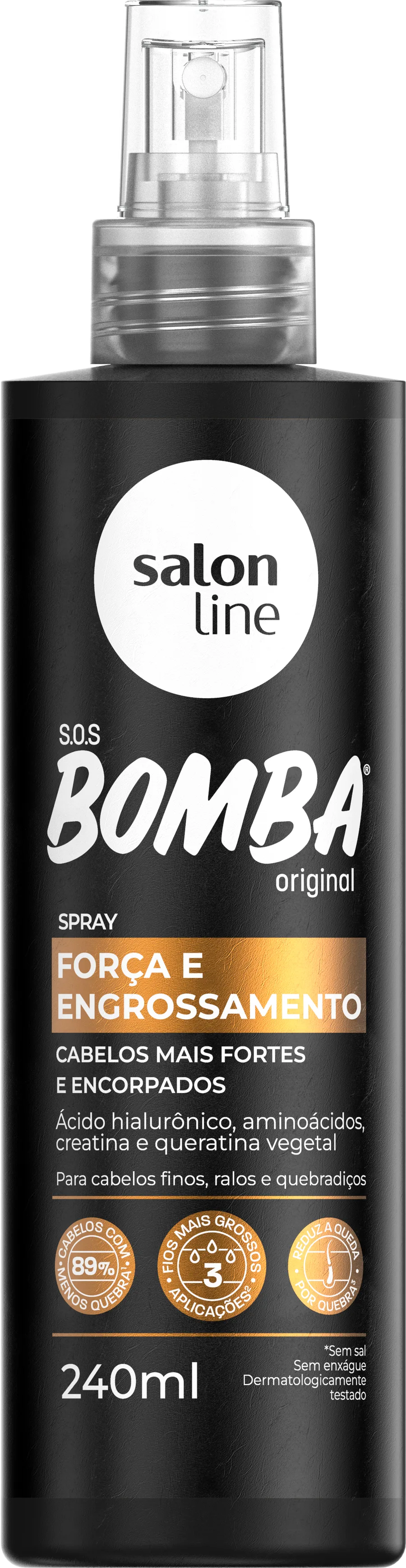 S.LINE SPRAY 240ML BOMBA FORCA E ENGROSSAMENTO