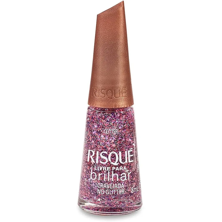 RISQUE ESM 8ML GLITTER CRAVEJADA GLITTER