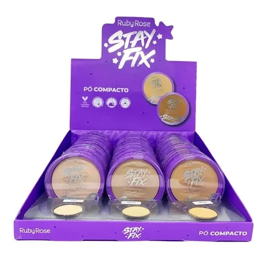 RUBY ROSE PO COMPACTO STAY FIX HB 857-1 BOX24 3COR