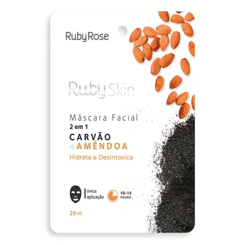 RUBY ROSE MASC FACIAL CARVAO/AMEND SKIN 25ML HB706