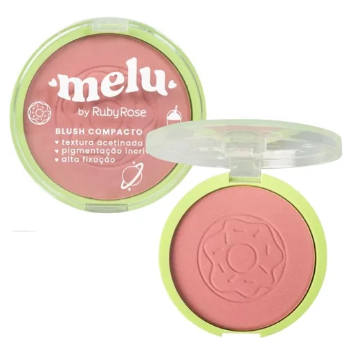 RUBY ROSE BLUSH COMPACTO MELU BUBBLEGUM RR871