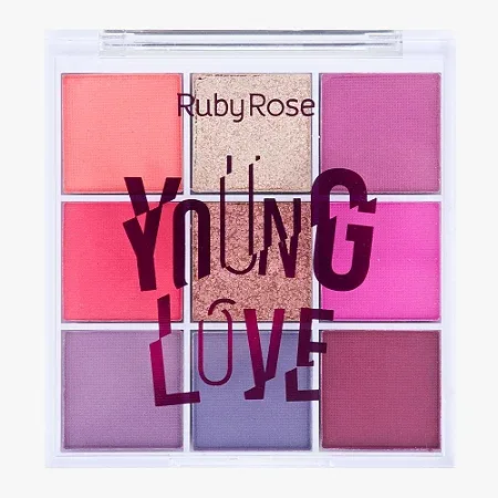 RUBY ROSE PALETA DE SOMBRA YOUNG LOVE 9TONS HB1072