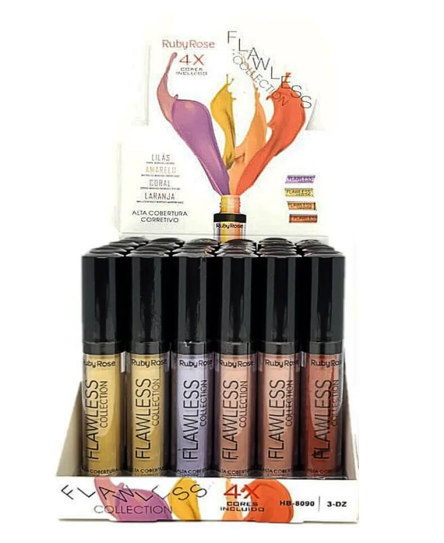 RUBY ROSE CORRETIVO LIQ FLAWLESS HB8090 BOX36