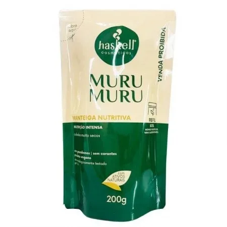 HASKELL MASC 200ML REFIL MANTEIGA MURUMURU