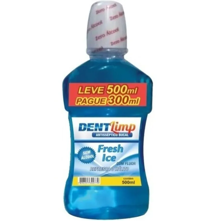 DENTLIMP ENXAG BUCAL FRESH ICE LV500ML PG300ML