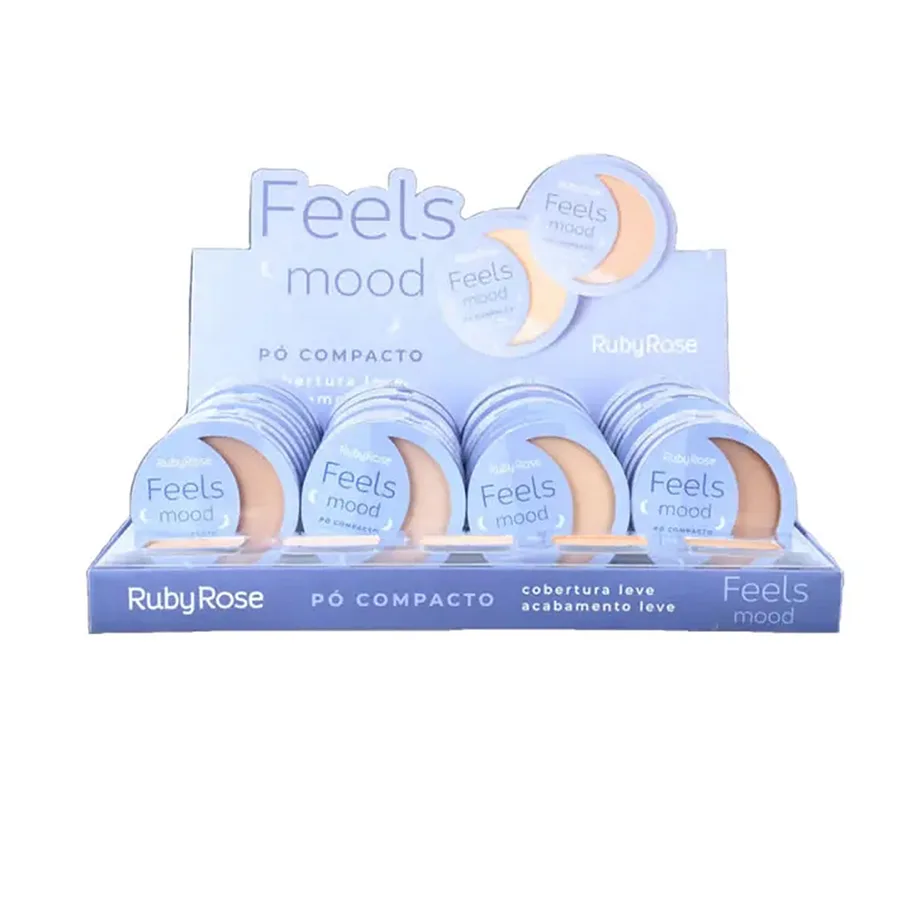 RUBY ROSE PO COMPACTO  FEELS MOOD HB7232 1 BOX36