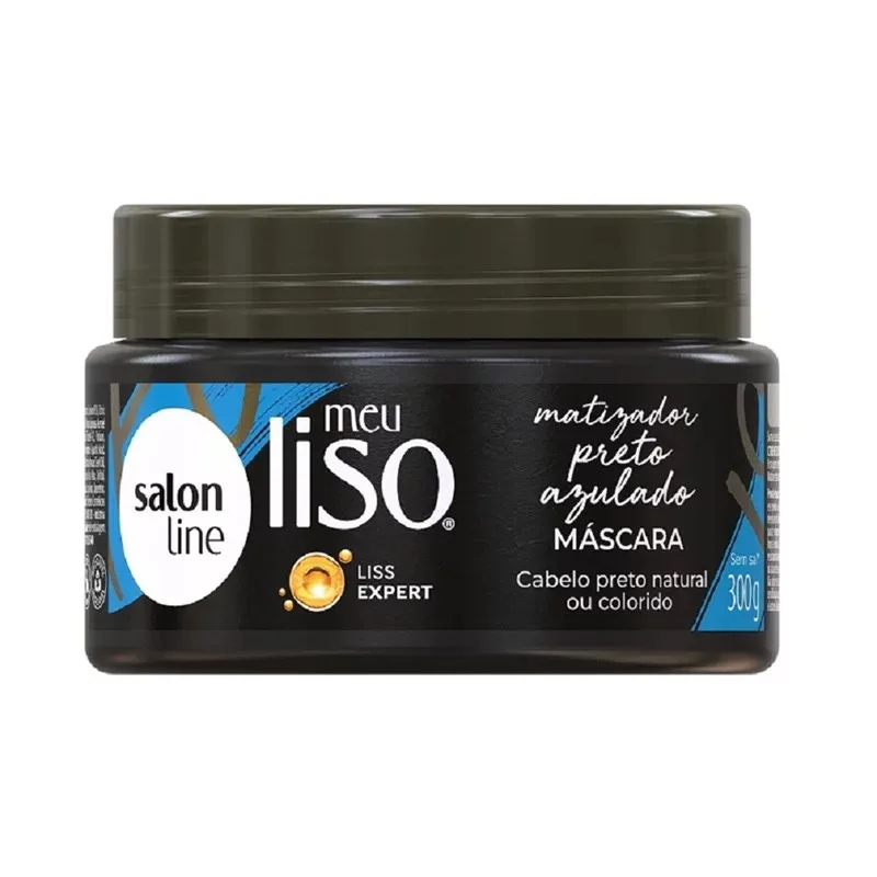 S.LINE MASC 300G MEU LISO MATIZADORA PRETA AZULADO