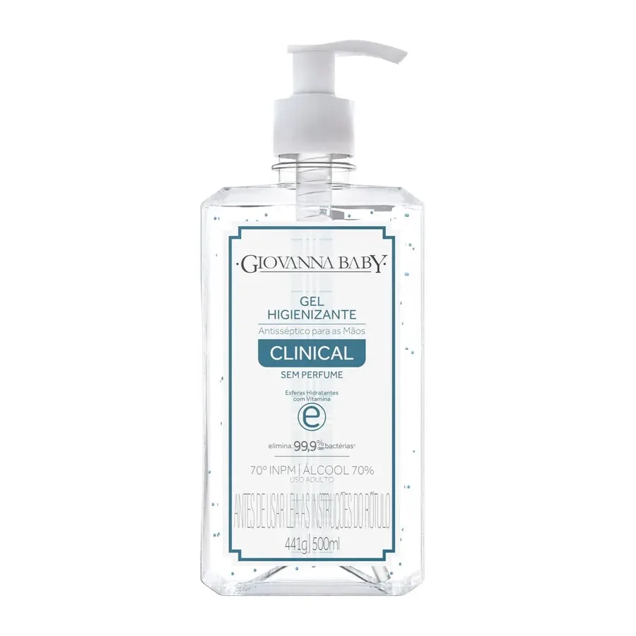GIOVANNA BABY GEL HIGIENIZANTE 500ML SEM PERFUME