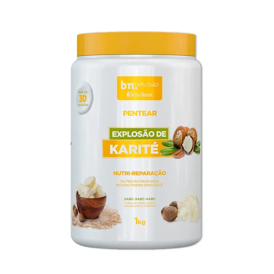 BELEZA NATURAL CREME 1KG PENTEAR EXPLOSAO KARITE