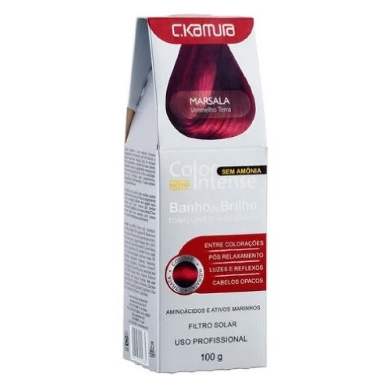 C KAMURA TONALIZANTE COLOR 100G INTENSE MARSALA
