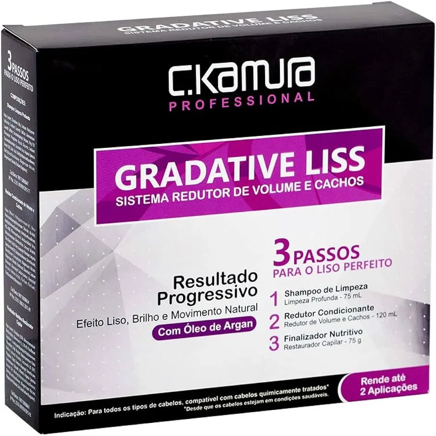 C KAMURA REDUTOR VOLUME/CACHOS 270ML GRADATIVE LIS