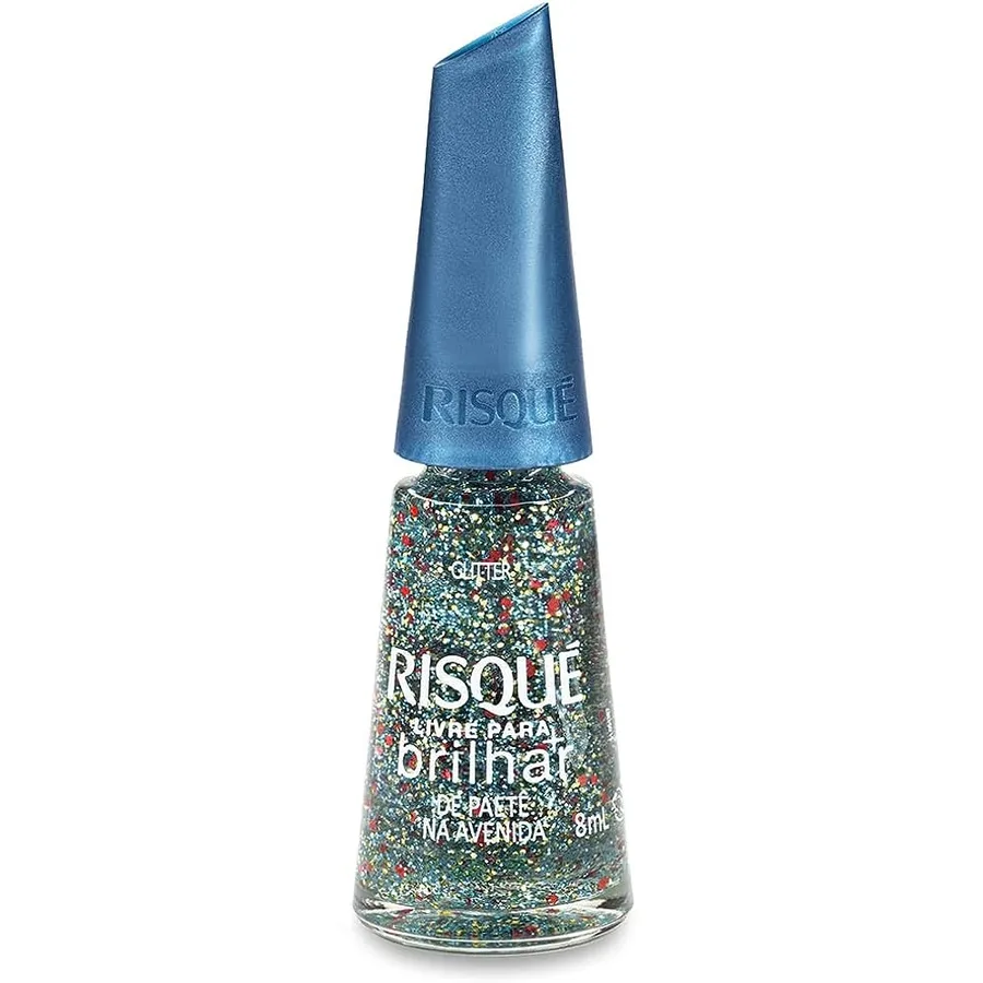 RISQUE ESM 8ML GLITTER PAETE NA AVENIDA