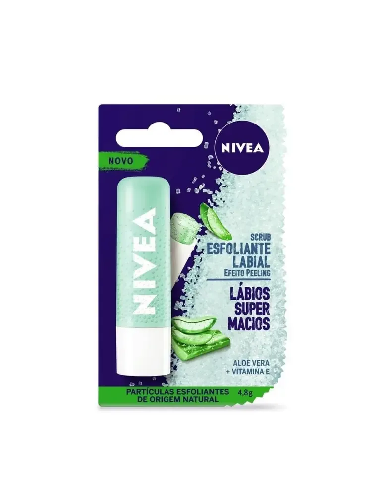 NIVEA PROT LABIAL 4 8G ESFOLIANTE ALOE VERA +VIT E