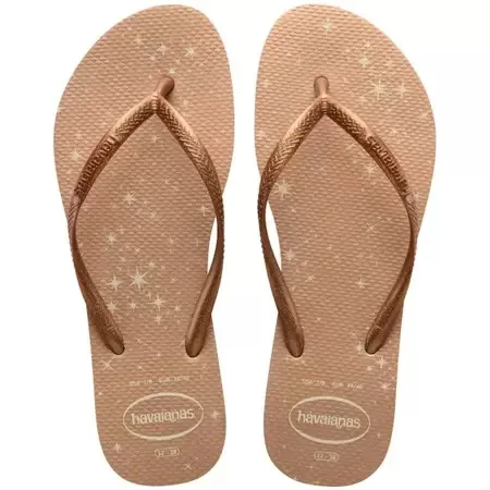 HAVAIANAS SLIM GLOSS 35/36 BG PALHA