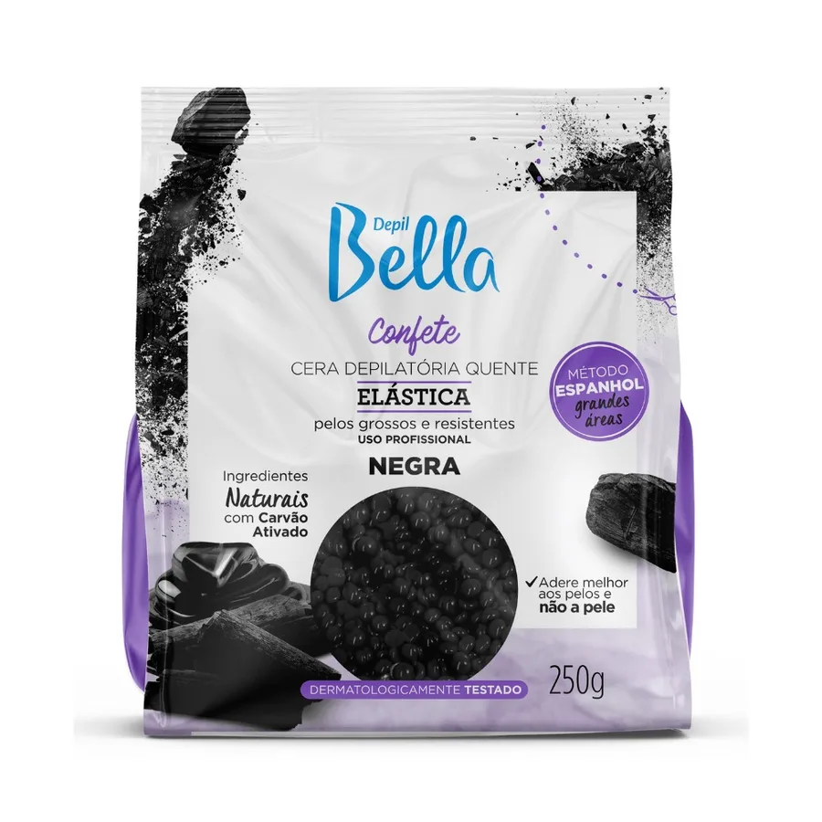 DBELLA CERA 250G CONFETE NEGRA