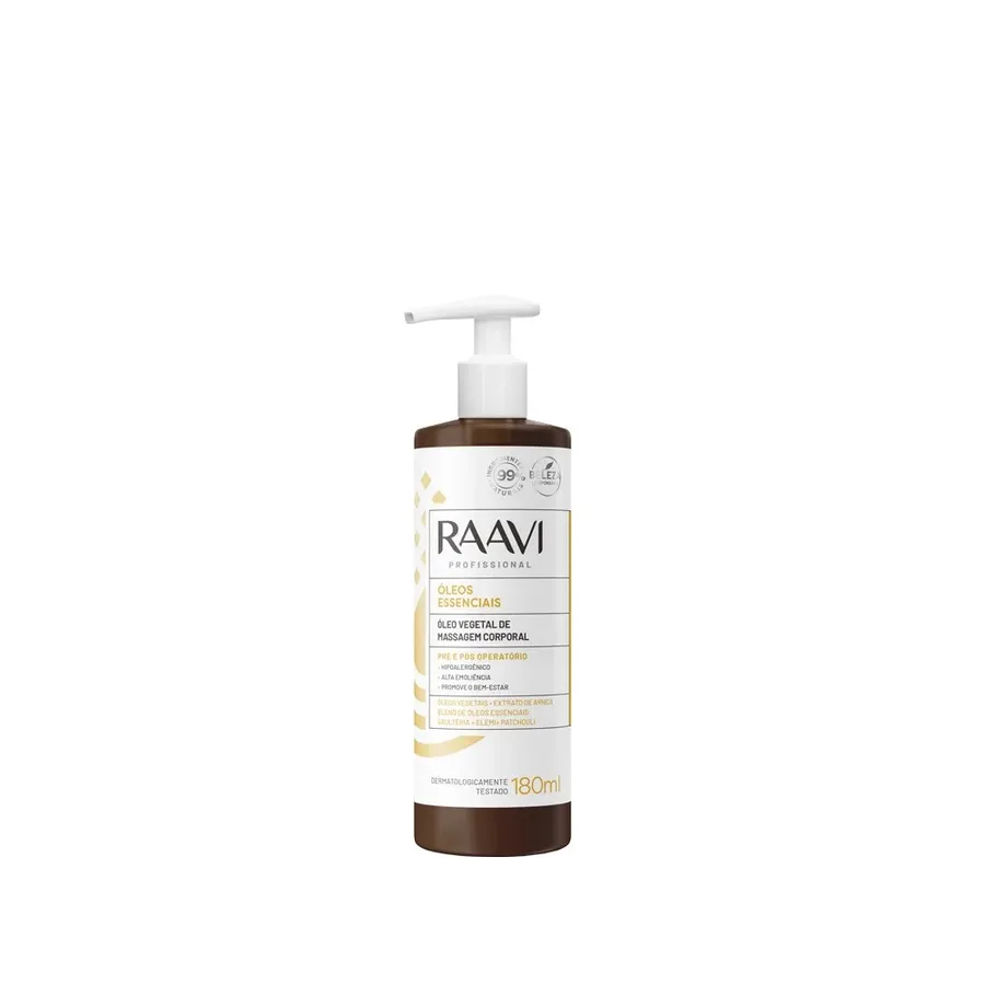 RAAVI OLEO 180ML VEGETAL MASSAGEM