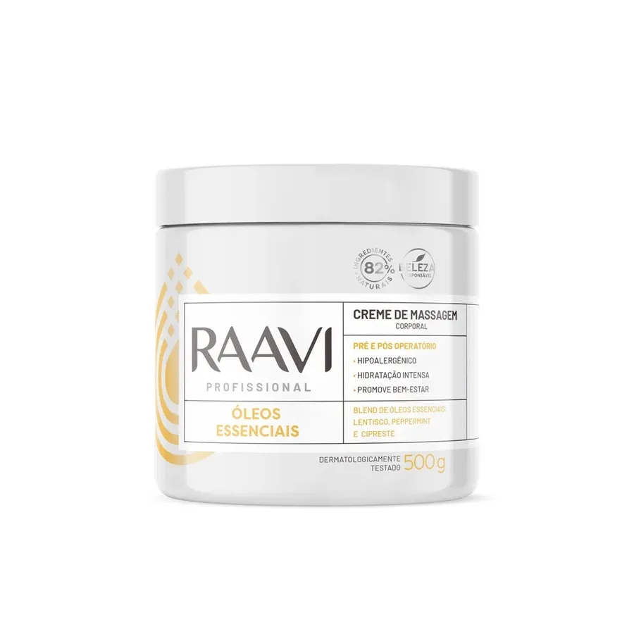 RAAVI CR 500G MASSAGEM OLEOS ESSENCIAIS