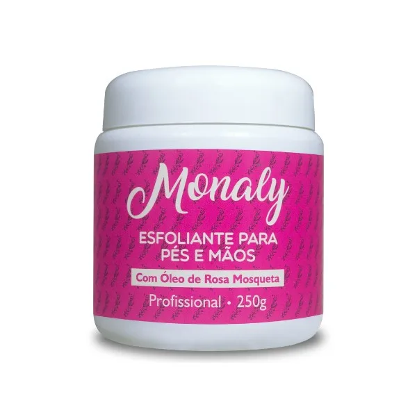 MONALY ESFOLIANTE PES/MAOS 250G ROSA MOSQUETA