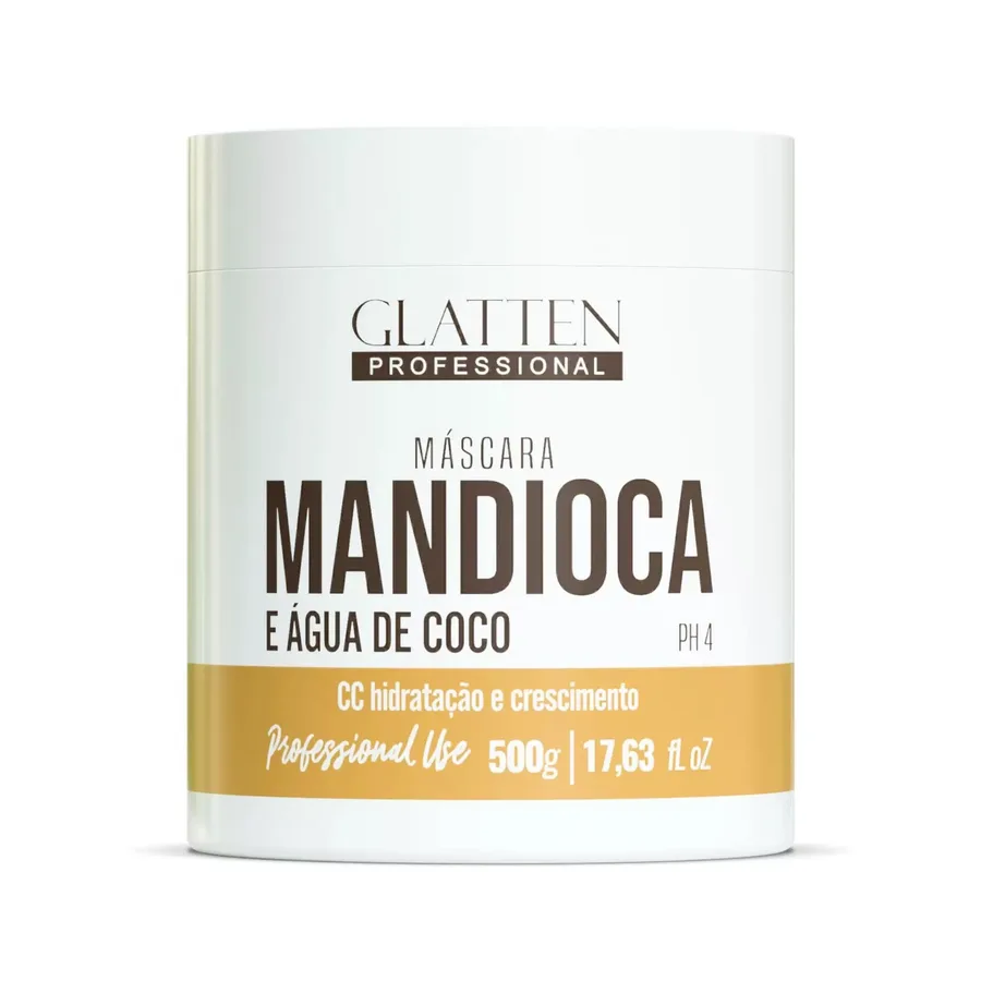 GLATTEN MASC 500G MANDIOCA E AGUA DE COCO