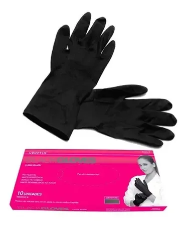 VERTIX LUVA BLACK C/100 TAM G