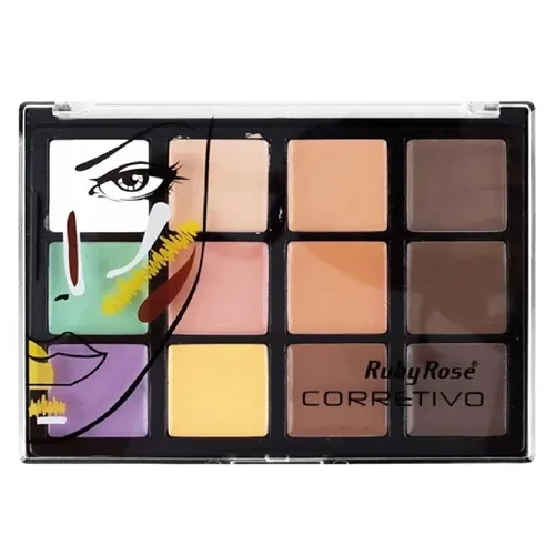 RUBY ROSE PALETA CORRETIVA DARK HB8087-2