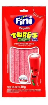 FINI TUBES 40G MORANGO CITRICO