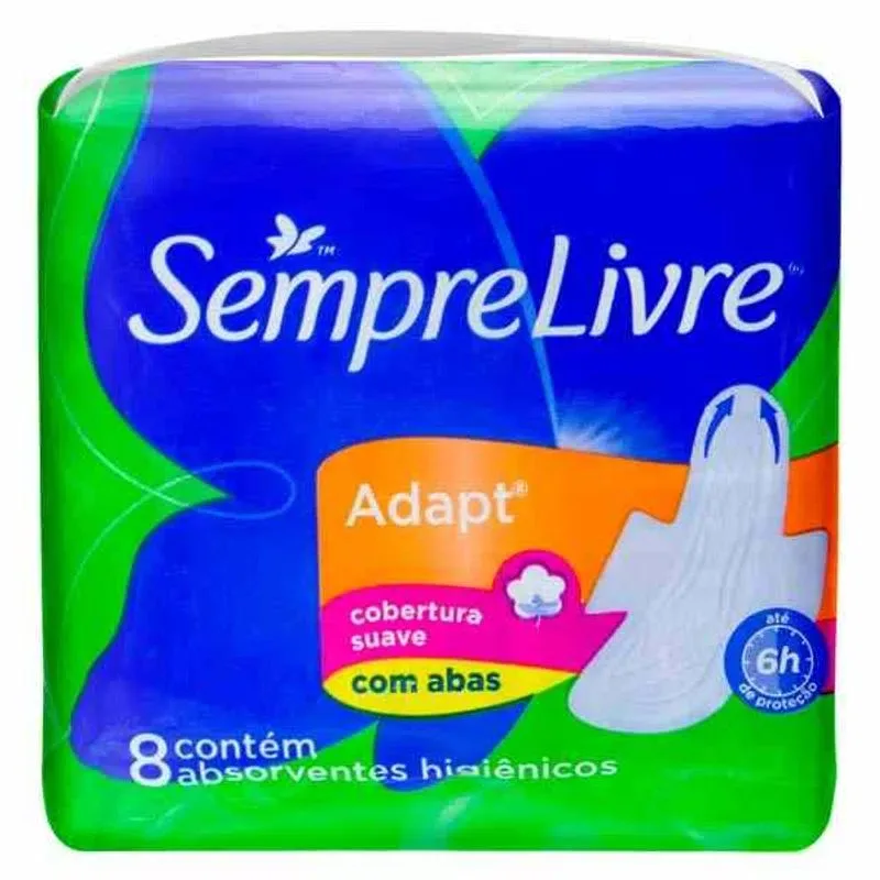 SEMPRE LIVRE ABSORV 8UN  SUAVE C/ABAS