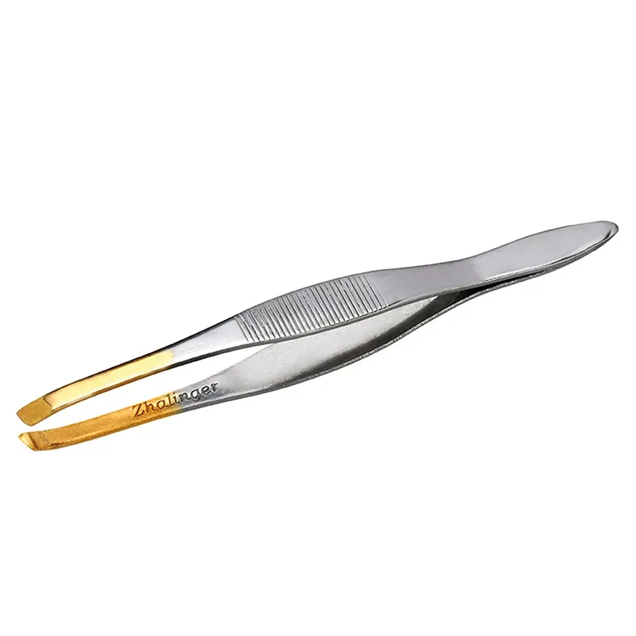 PINCA P/SOBRANC INOX UN 3,5 PONTA CHANFRADA DOURAD