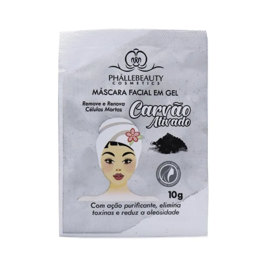 PHALLEBEAUTY MASCARA FACIAL 10G CARVAO ATIVADO