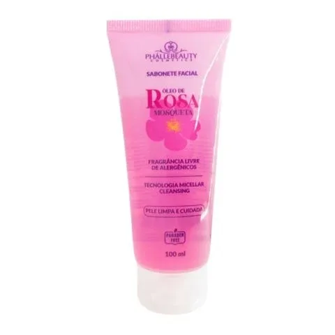 PHALLEBEAUTY SABONETE FACIAL 100ML ROSA MOSQUETA